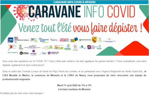 Lire la suite à propos de l’article Caravane Info – COVID