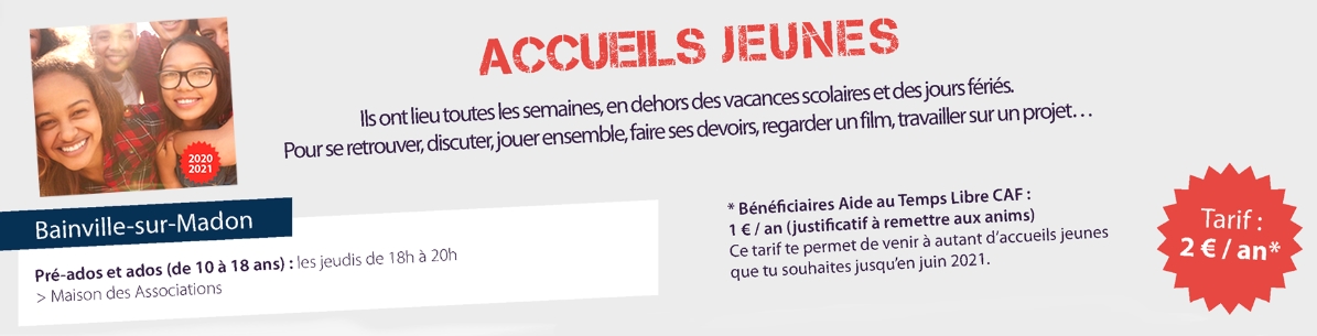 Lire la suite à propos de l’article Accueil Jeunes (10-18 ans)