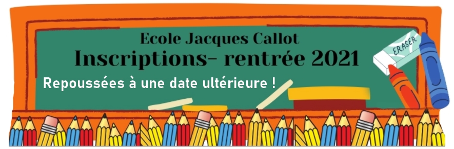 Lire la suite à propos de l’article Les inscriptions à l’école sont repoussées !