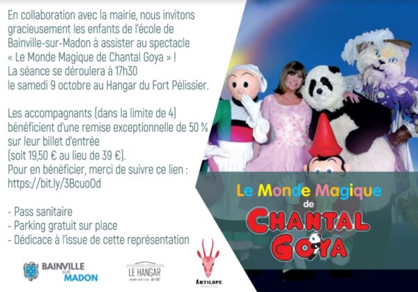 Lire la suite à propos de l’article Les enfants de l’école de Bainville invités au spectacle de Chantal Goya !