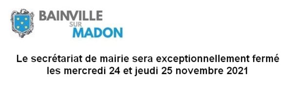 Lire la suite à propos de l’article Fermeture du secrétariat de mairie !