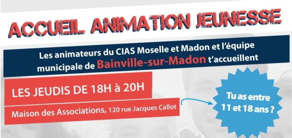Lire la suite à propos de l’article Programme des activités de l’accueil des Animados à Bainville-sur-Madon (Janvier-Avril 2022)
