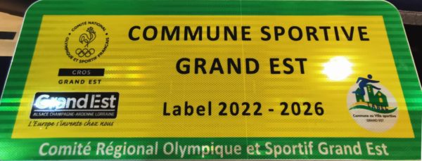 Lire la suite à propos de l’article Attribution du label « Commune sportive du Grand Est 2022-2026 »