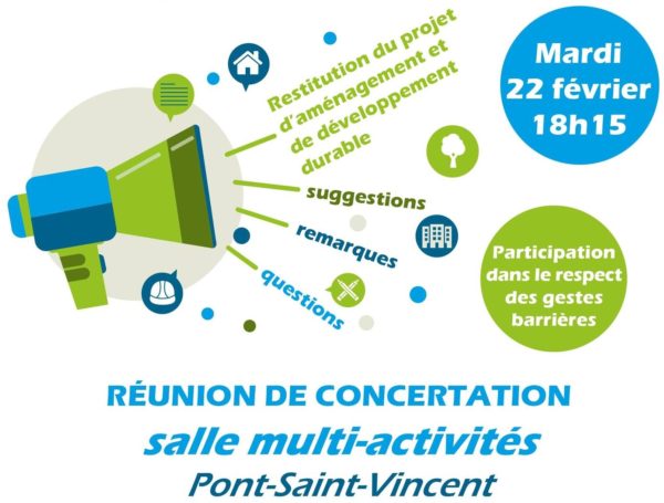 Lire la suite à propos de l’article Réunion de concertation autour du PLUi (22 février 2022)