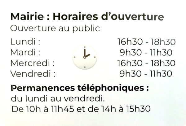 Lire la suite à propos de l’article Horaires d’ouverture et de permanences téléphoniques élargis.