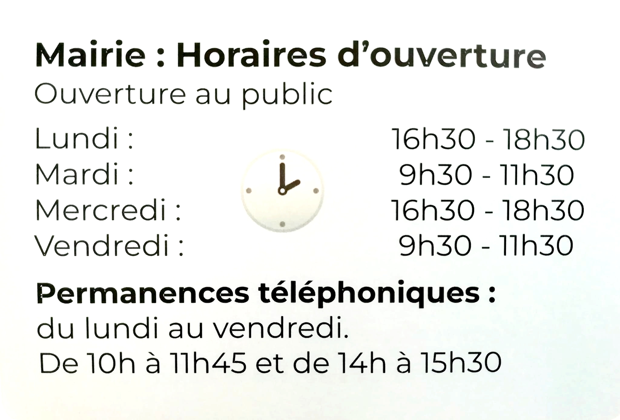 You are currently viewing Horaires d’ouverture et de permanences téléphoniques élargis.