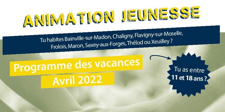 You are currently viewing Animados CCMM – Programme des vacances (Avril 2022)