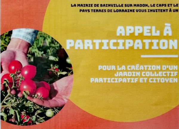 Lire la suite à propos de l’article Réunion pour la création d’un jardin collectif participatif et citoyen (13 mai 2022)