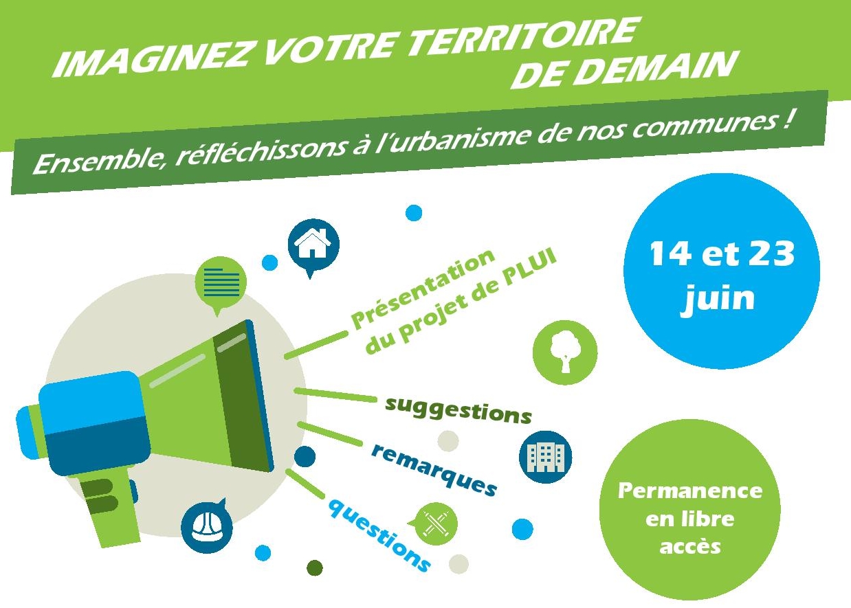 Lire la suite à propos de l’article Permanences publiques pour le projet du PLUI (14 et 23 juin 2022)