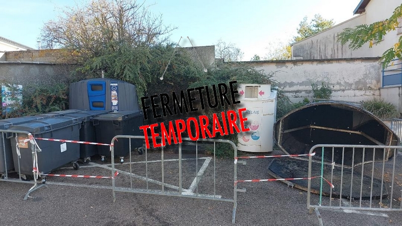 You are currently viewing Fermeture temporaire du point d’apport volontaire de la Rue du Fort !