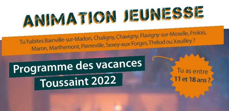 Lire la suite à propos de l’article Animados – Programme des vacances Toussaint 2022