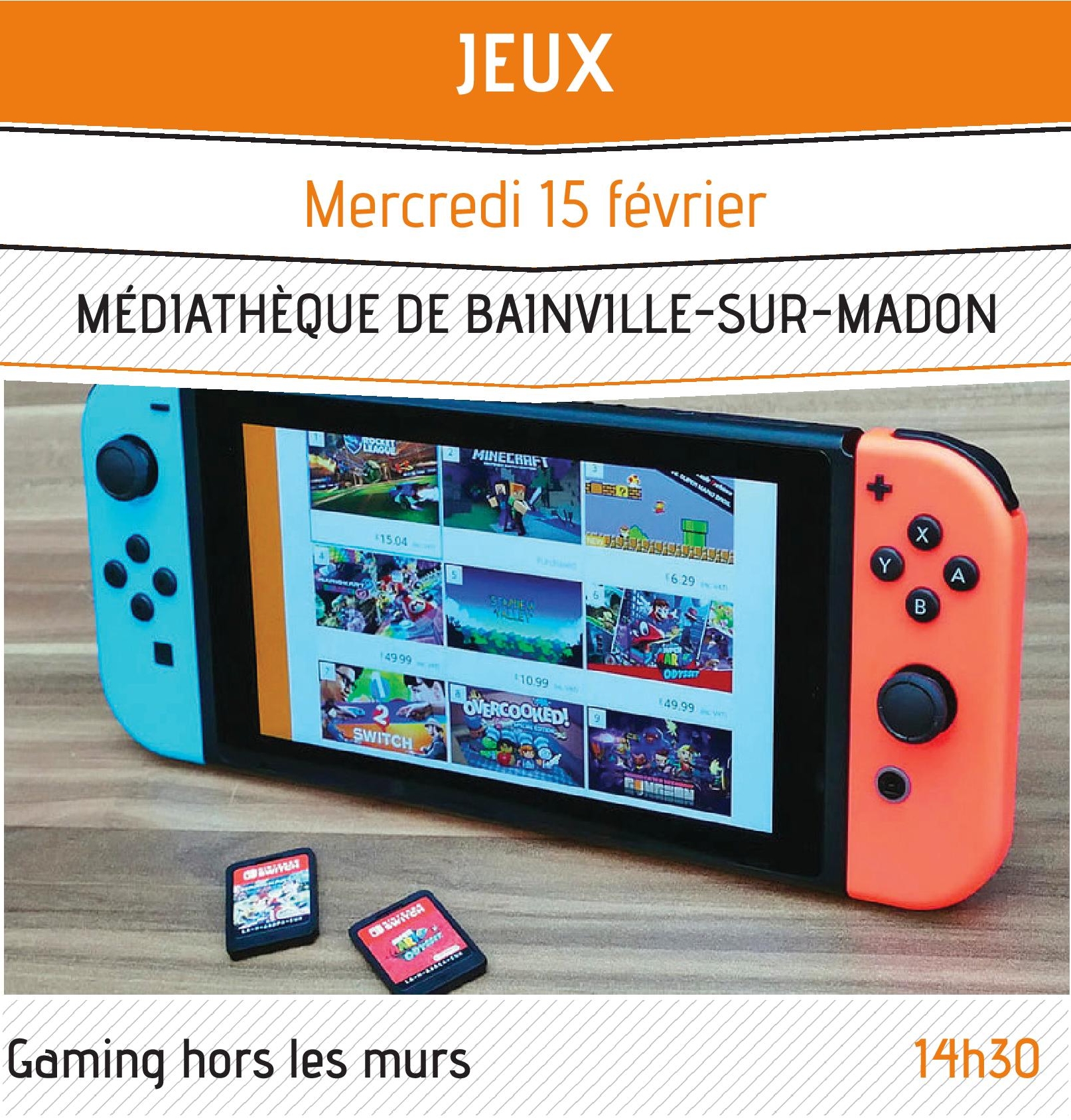 You are currently viewing Les Jeux vidéos de la Filoche à la médiathèque de Bainville-sur-Madon (15 février 2023)