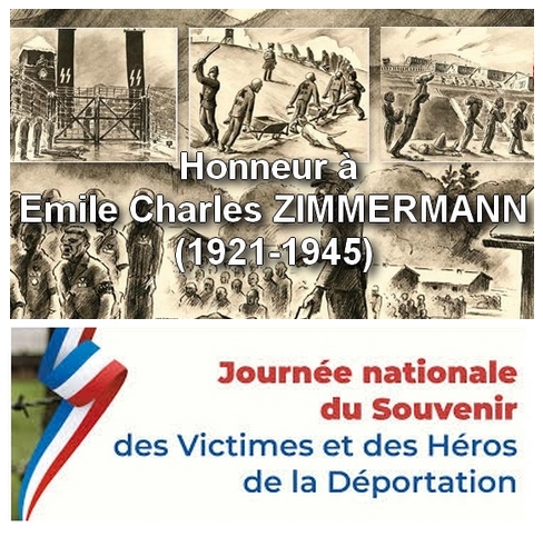 Lire la suite à propos de l’article Journée Nationale du Souvenir des Victimes et des Héros de la Déportation : Emile Charles Zimmermann (1921-1945)