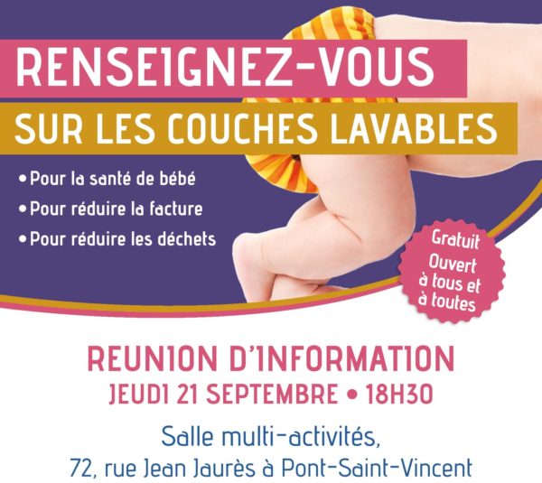 Lire la suite à propos de l’article Réunion d’information sur les couches lavables !