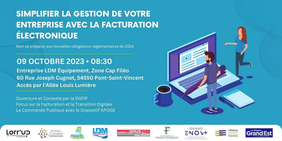 Lire la suite à propos de l’article Conférence : simplifier la gestion de votre entreprise avec la facturation électronique (9 octobre 2023)