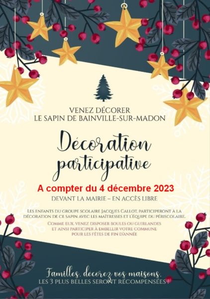 Lire la suite à propos de l’article Décorez le sapin de la mairie et l’extérieur de vos maisons !