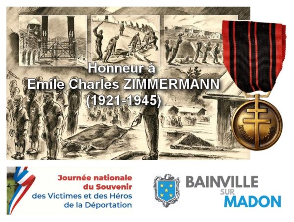 Lire la suite à propos de l’article Journée Nationale du Souvenir des Victimes et des Héros de la Déportation : Emile Charles Zimmermann (1921-1945)