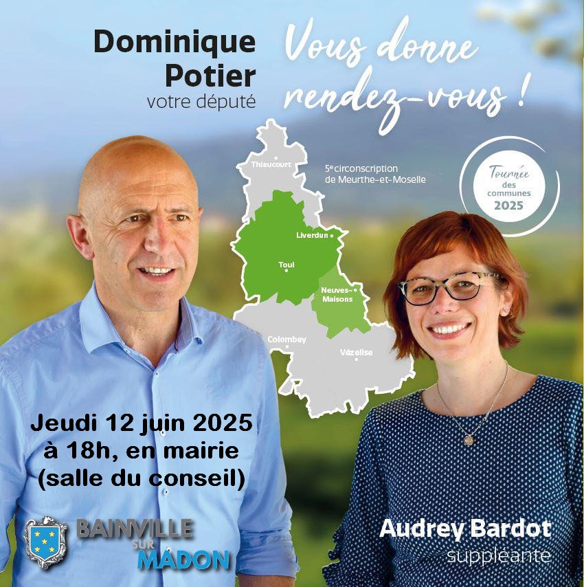 You are currently viewing Le député Potier à Bainville-sur-Madon pour une rencontre avec les habitants (12 juin 2025)