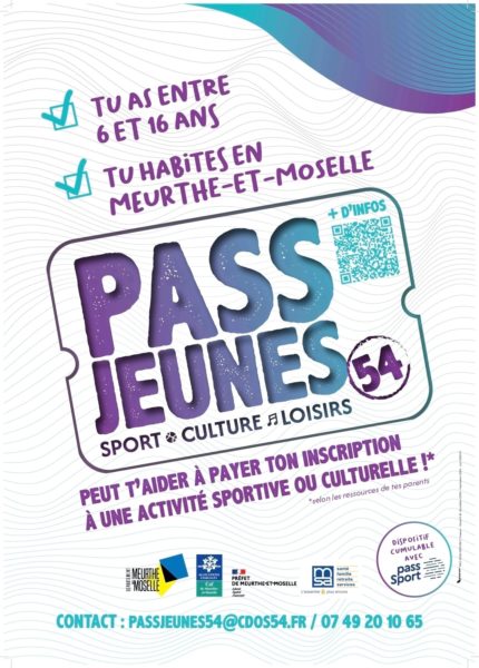 Lire la suite à propos de l’article Le sport, la culture et les loisirs avec le Pass jeunes 54 !