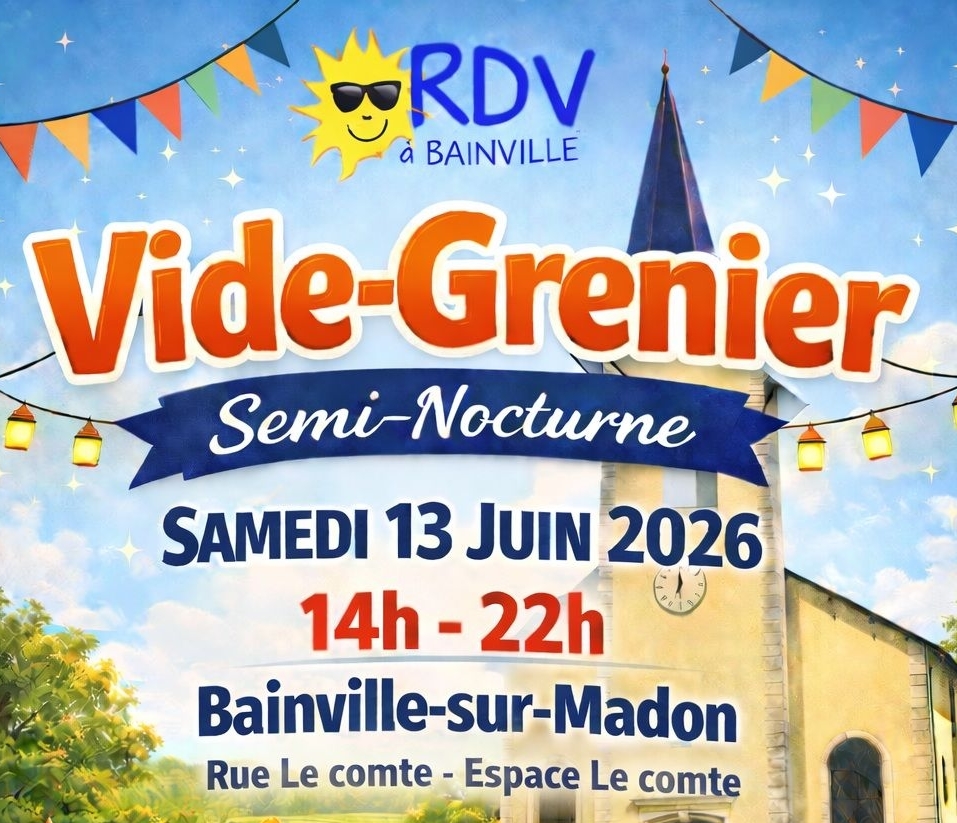You are currently viewing Vide-grenier de RDV à Bainville (13 juin 2026)