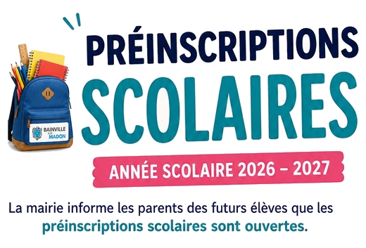 You are currently viewing Préinscriptions scolaires (jusqu&rsquo;au 25 mai 2026)