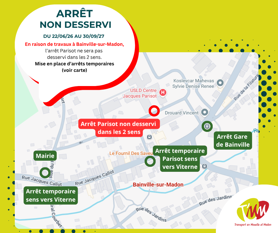 You are currently viewing TMM – Arrêt OHS non desservi en raison des travaux (22 juin-30 septembre 2026)