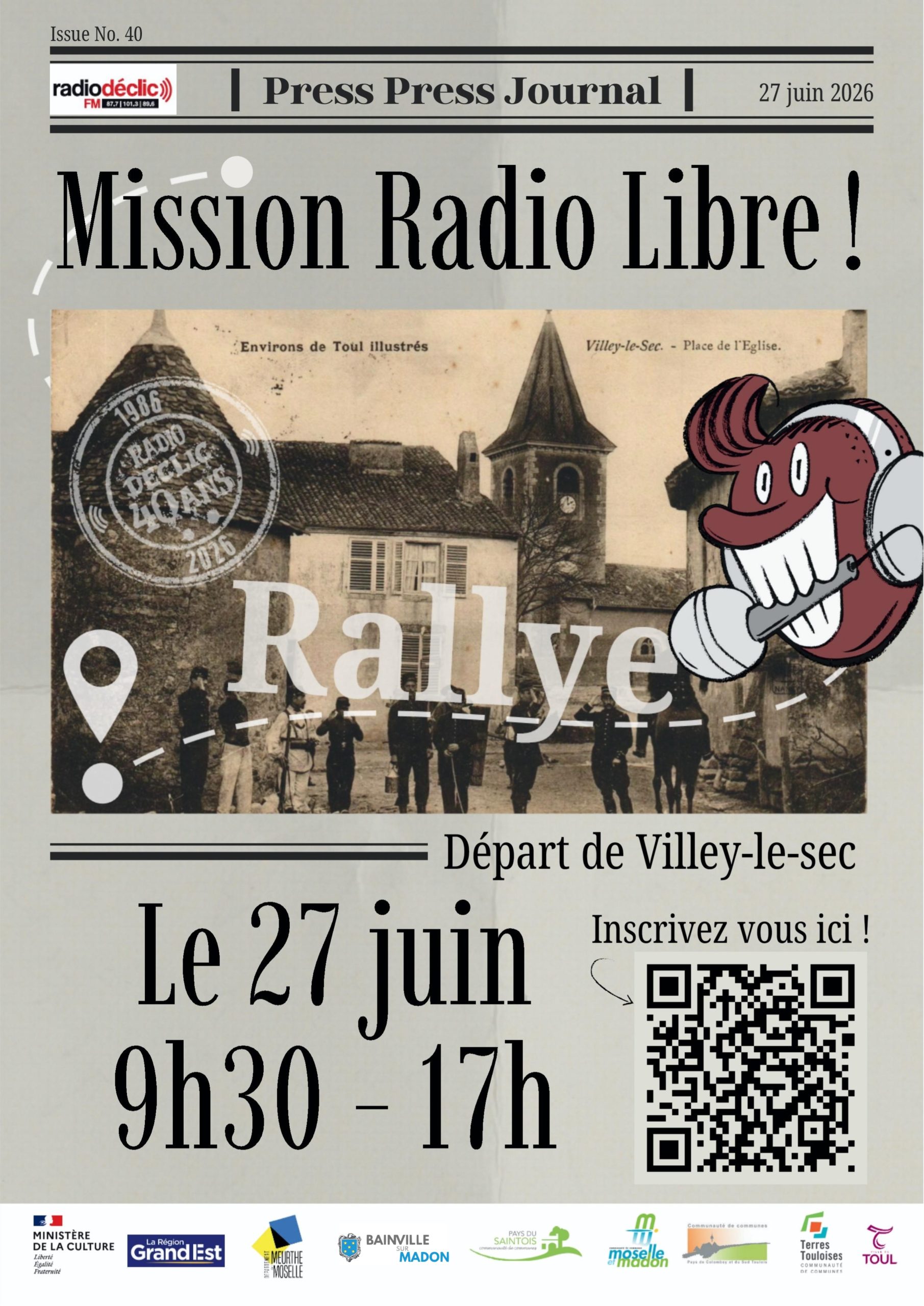 You are currently viewing Les 40 ans de Radio Déclic… un rallye fera étape à Bainville-sur-Madon (27 juin 2026)