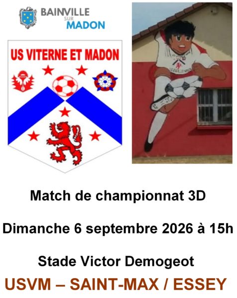 Lire la suite à propos de l’article Match de football (6 sept. 2026)
