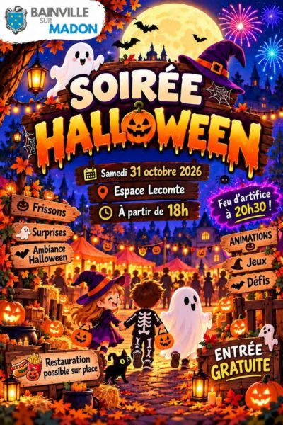 Lire la suite à propos de l’article Soirée Halloween avec feu d&rsquo;artifice (31 oct. 2026)